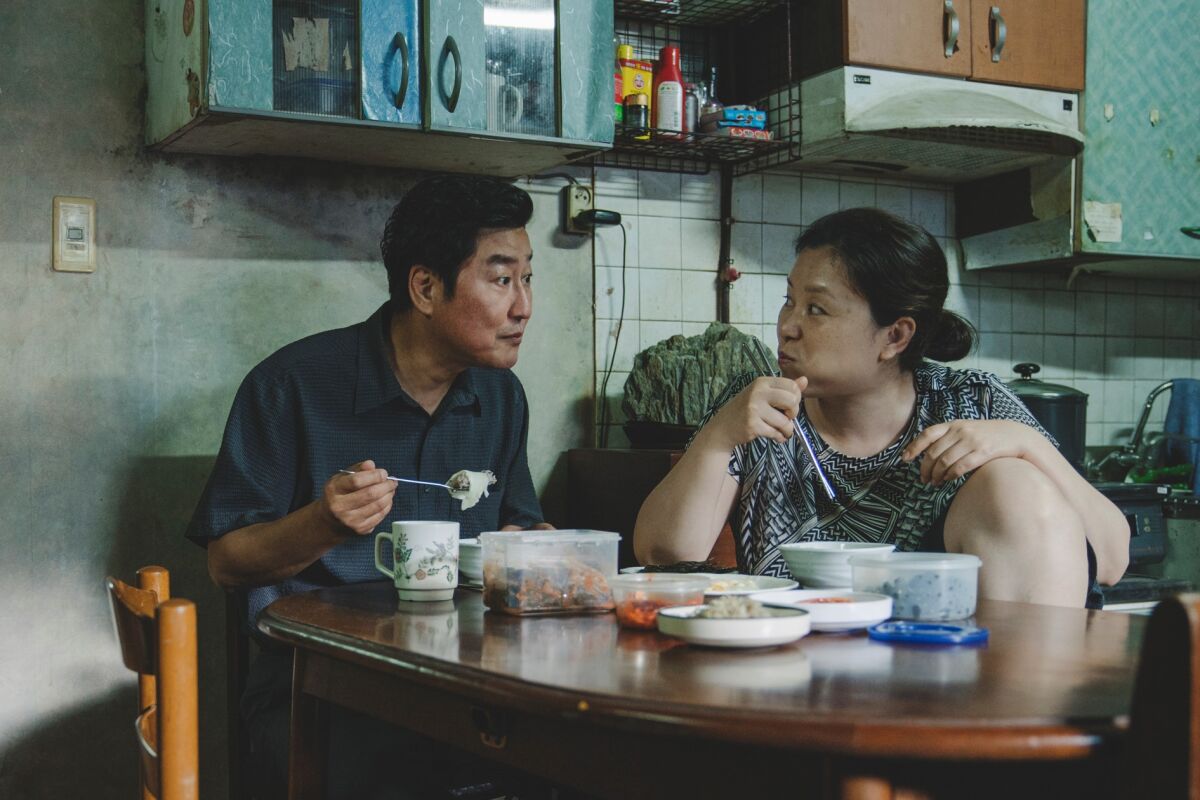 Image of a scene from the movie 'Parasite'.